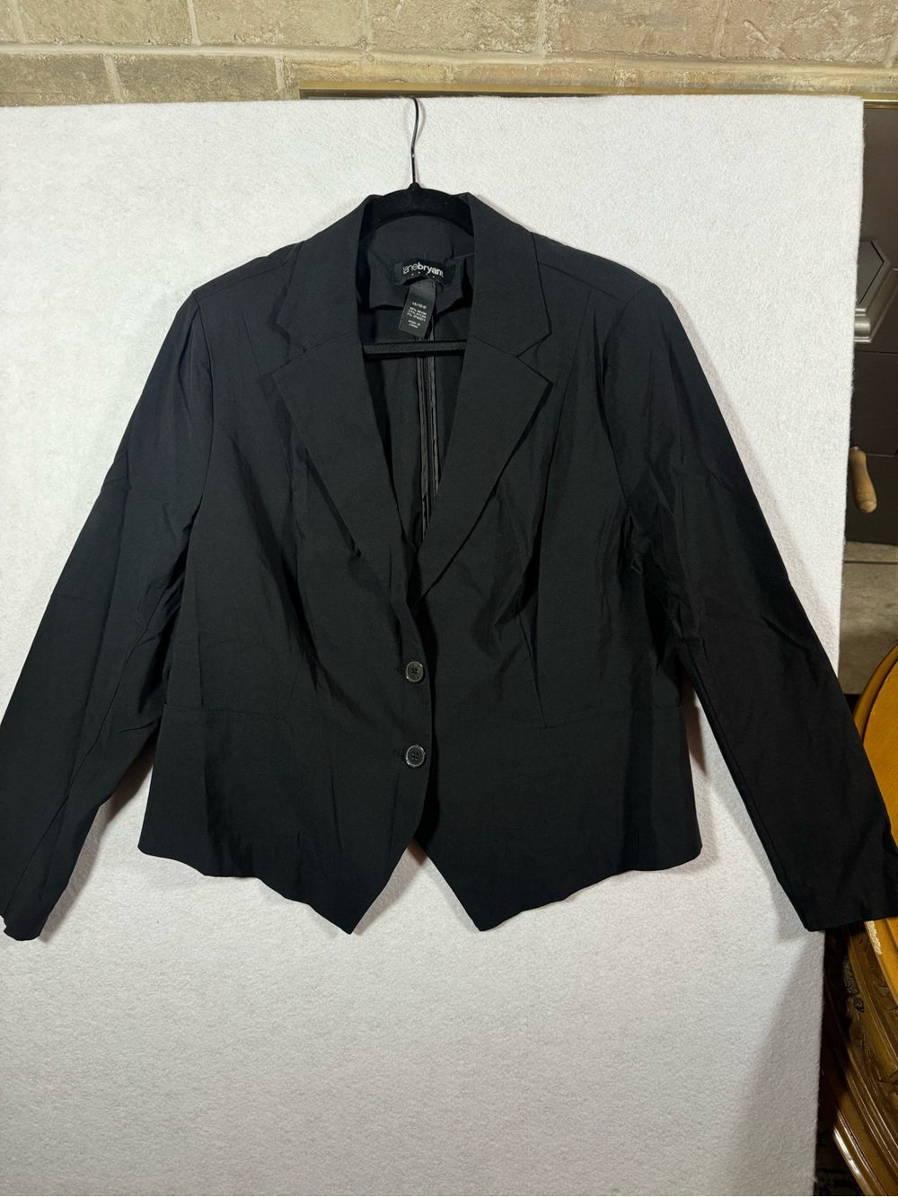 Lane Bryant Black Notch Lapel Two-Button Blazer